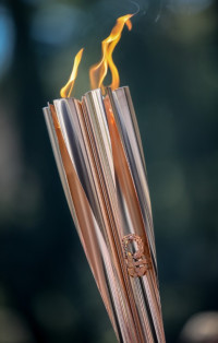 Welcoming the Olympic Flame to Rethymno